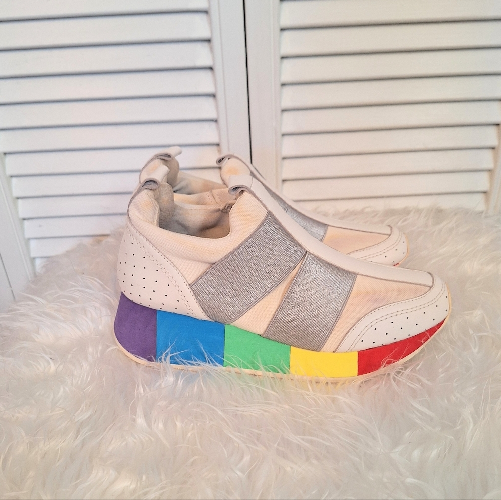 Donald Pliner Prix Leather Sneakers Sz 6.5 - Picture 2 of 6